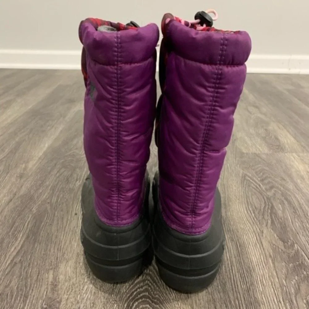 Sorel Cub Purple Pink Floral Insulated Snow Boots